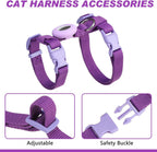 VKPETFR adjustable pet harness side view showing snug fit on a small kitten