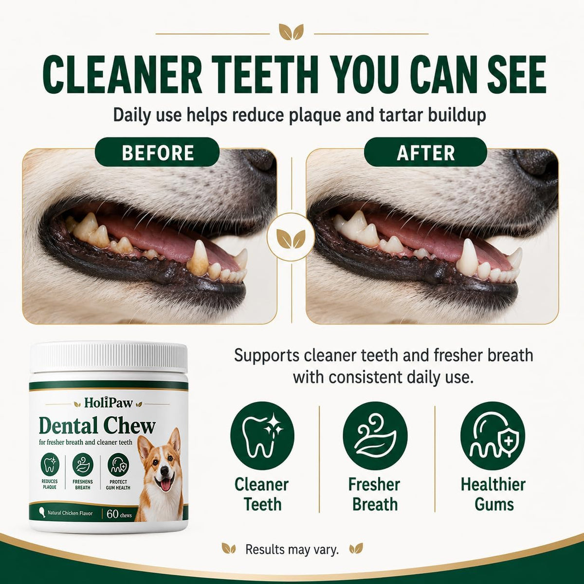 Authentic USA imported premium pet teeth cleaning chews