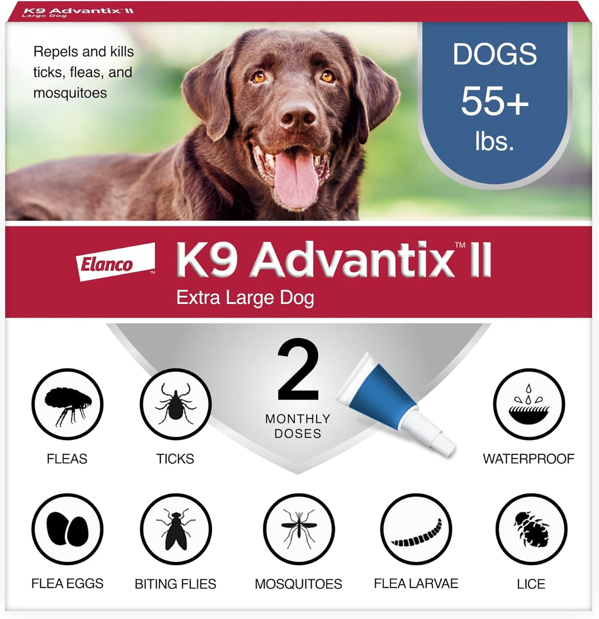 K9 Advantix II XL Dog Vet-Recommended Flea, Tick & Mosquito Treatment & Prevention | Dogs Over 55 lbs. | 6-Mo Supply - Image 14