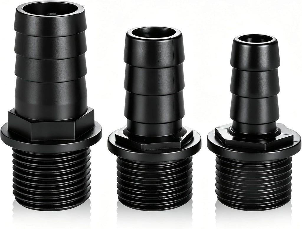 Hottche fountain pump nozzles kit front view featuring three plastic replacement adapters.