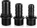 Hottche fountain pump nozzles kit front view featuring three plastic replacement adapters.