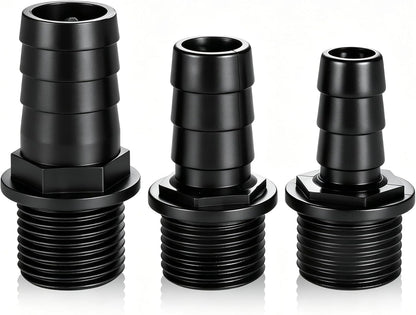 Hottche fountain pump nozzles kit front view featuring three plastic replacement adapters.