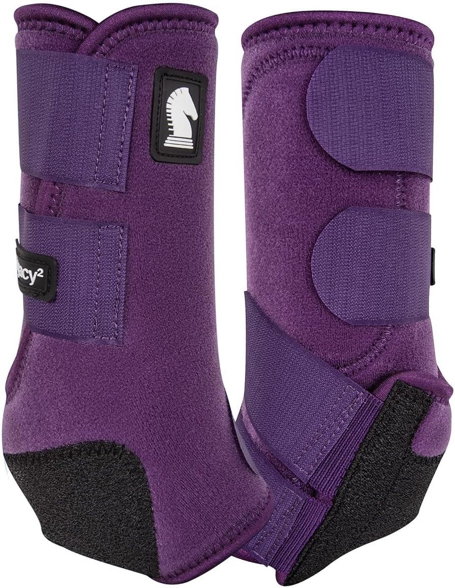 Classic Equine Legacy2 Support Boots, Front (Blue, Medium) - Image 11