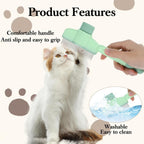 Holyenten pet grooming tool one click hair release button action