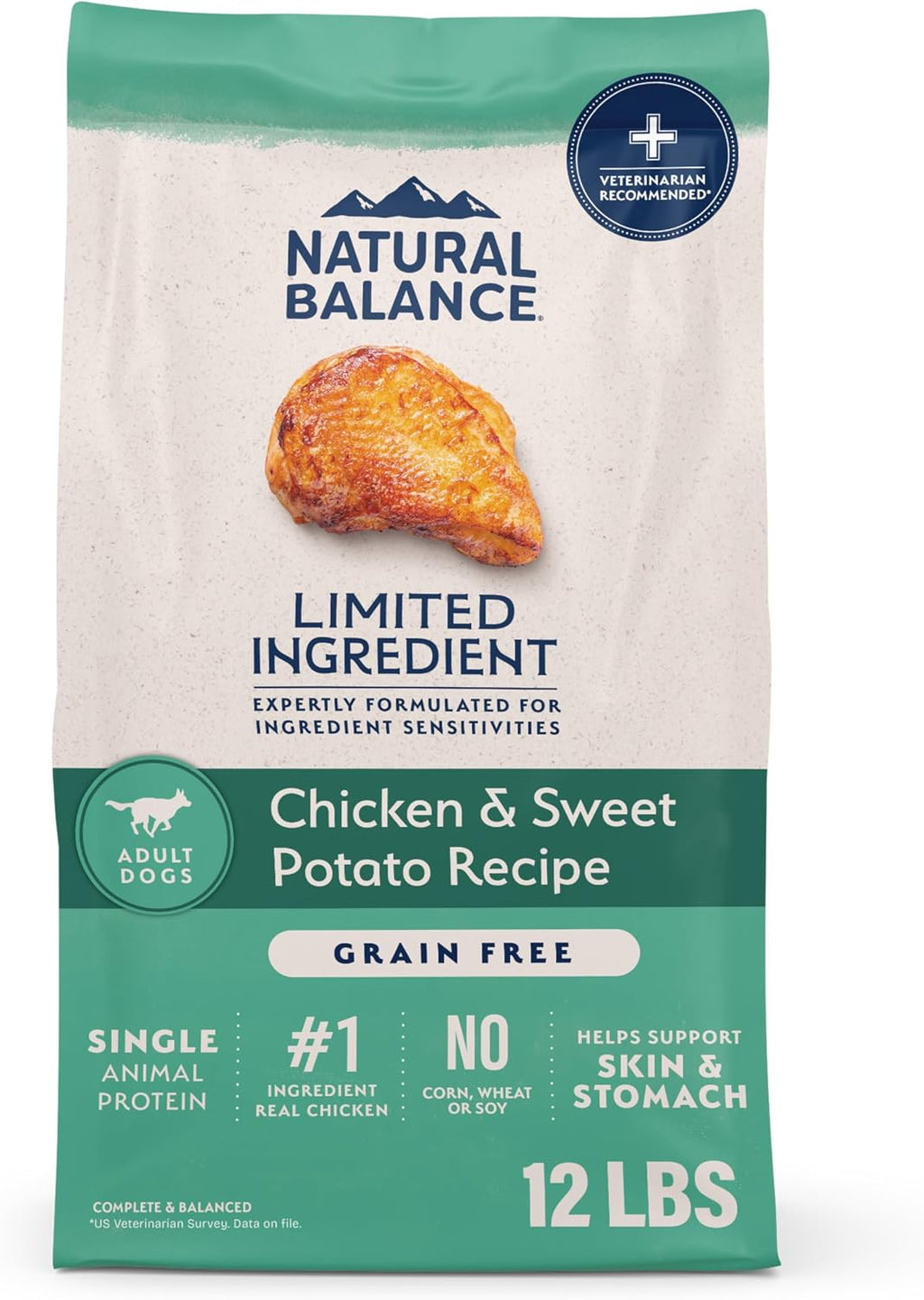 Natural Balance Limited Ingredient Adult Dry Dog Food - Balanced Nutrition for Adult Dogs - Grain-Free, Soy-Free Recipe - Limited Ingredient Formula - 22 lb - Reserve Sweet Potato & Venison Recipe - Image 11