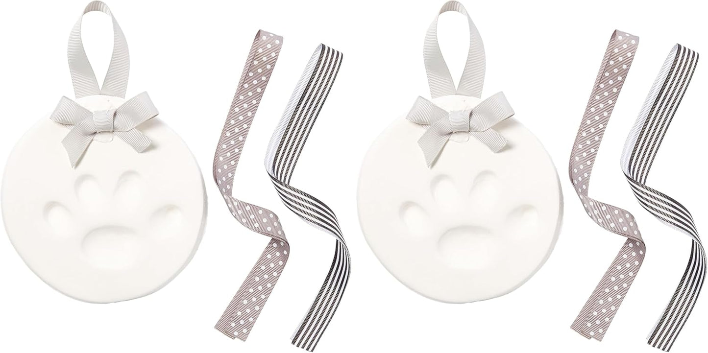 Pearhead Pawprints 2-Pack Christmas Ornament, DIY No Mess Pet Paw Print Holiday Clay Keepsake Kit, Dog or Cat Stocking Stuffer Gift - Image 14