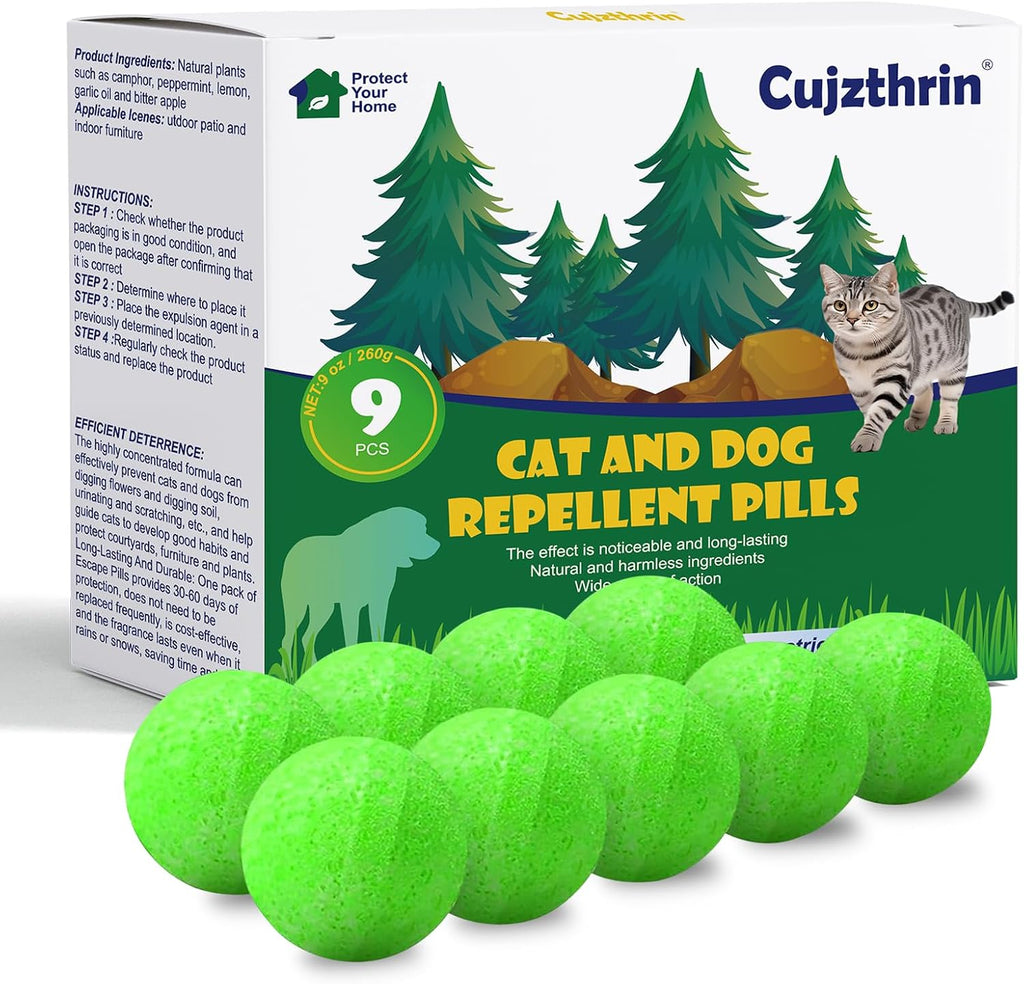 Mimo Style cat repellent balls package front view natural pet deterrent