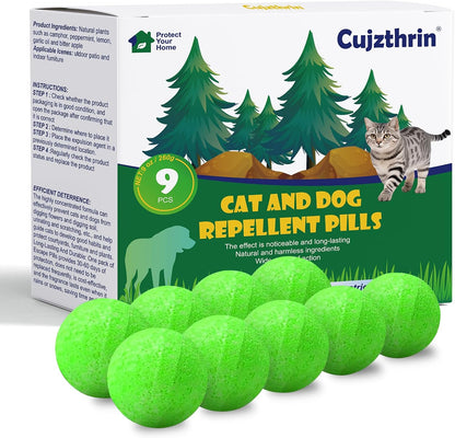 Mimo Style cat repellent balls package front view natural pet deterrent