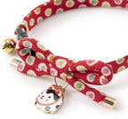 Necoichi Zen Hariko Charm Cat Collar (Red) - Image 9
