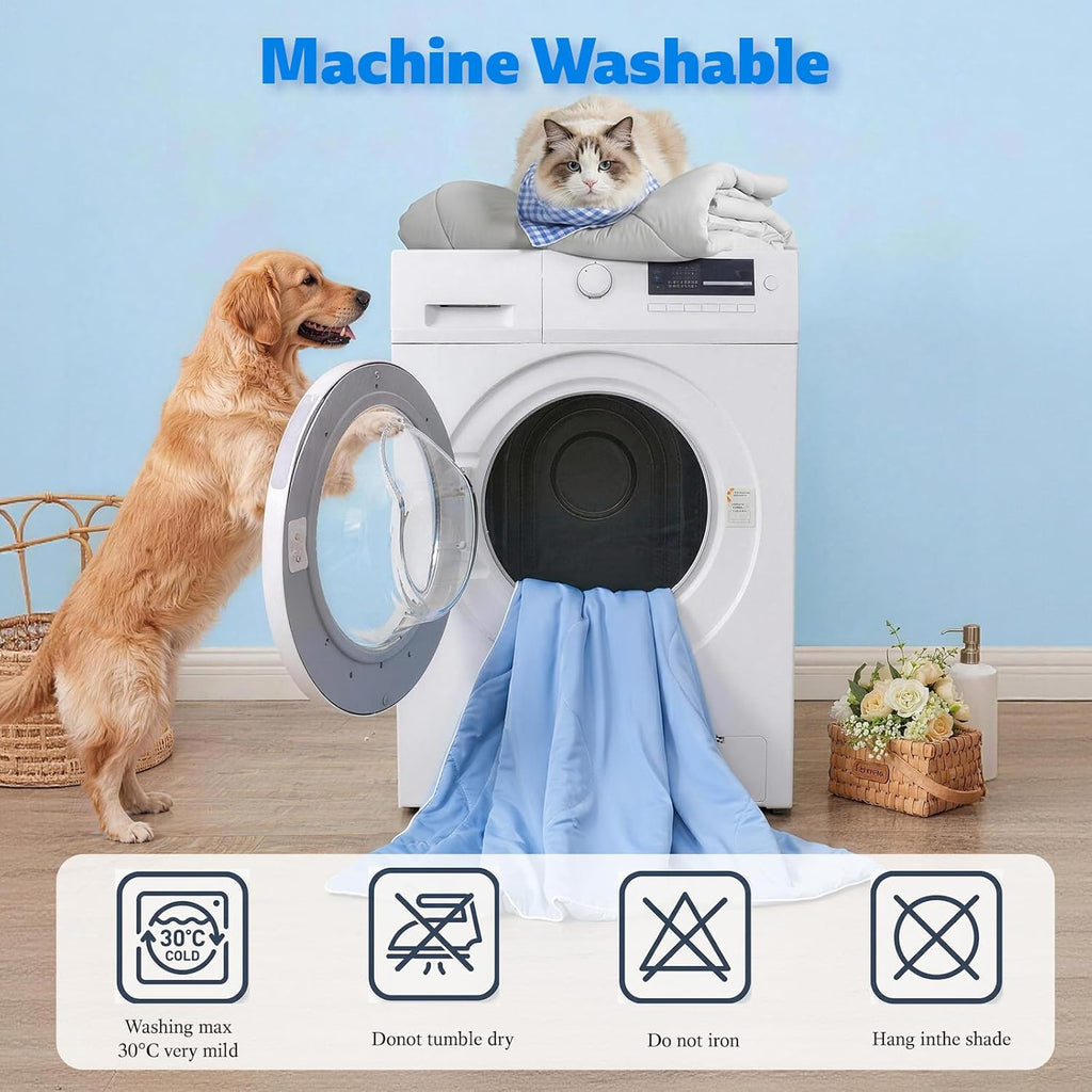 Durable chew resistant cooling blanket for crates and travel