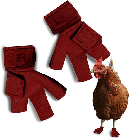 Chicken Shoes for Injured Feet - Protective Neoprene Footwear for Chicken, Open-Toe Design for Bumblefoot Relief, Made in USA - Standard, 3" Max. Inside Width, Navy - Image 14