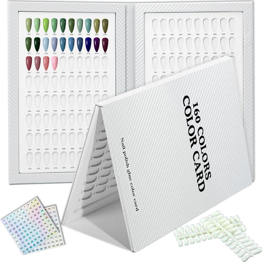 C12rtive 160 nail color display book white front view