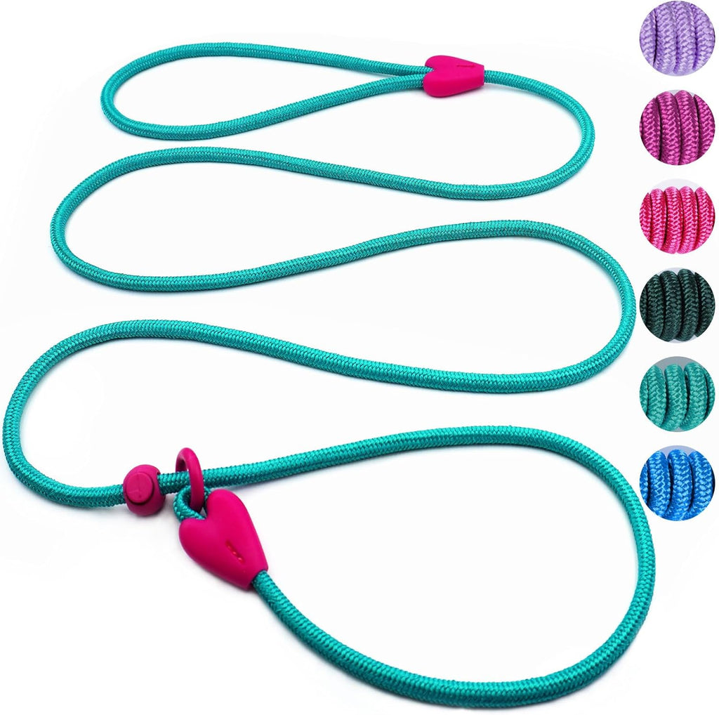 Slip Lead 6 FT Dog Training Leash - 6 Color Slip Leads for Medium Dogs - No Pull Dog Leash (Pink) - Image 9
