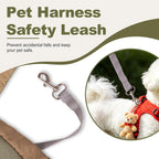 Side view of pet sling with zipper storage pockets