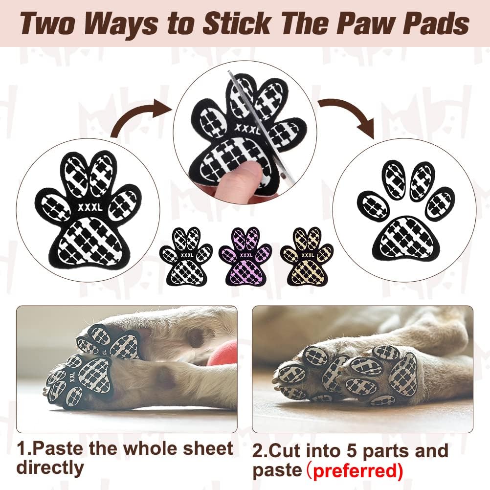 Application guide for Beautyzoo dog paw grip stickers