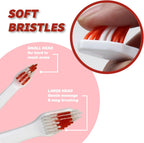 Small and large brush head comparison for cats and dogs