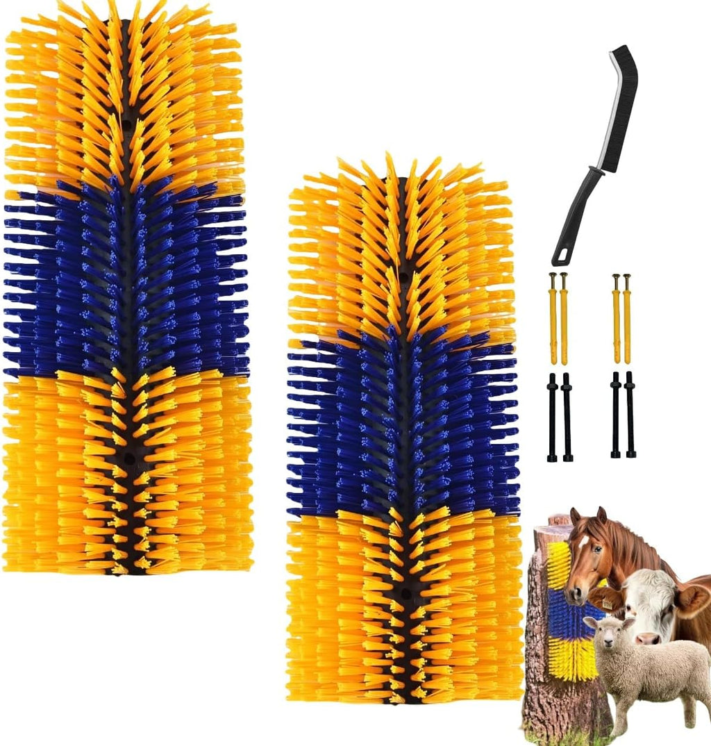 Two piece goat scratcher post set in original packaging view.