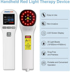 Portable MBBQNN laser therapy unit held in hand for scale