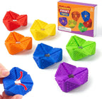 Tendry Sensory Fidget Toys front view of premium silicone textured flip cube