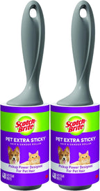Scotch-Brite Pet Extra Sticky Lint Rollers 4 Rollers 48 Sheets Per Roller 192 Sheets Total - Image 12
