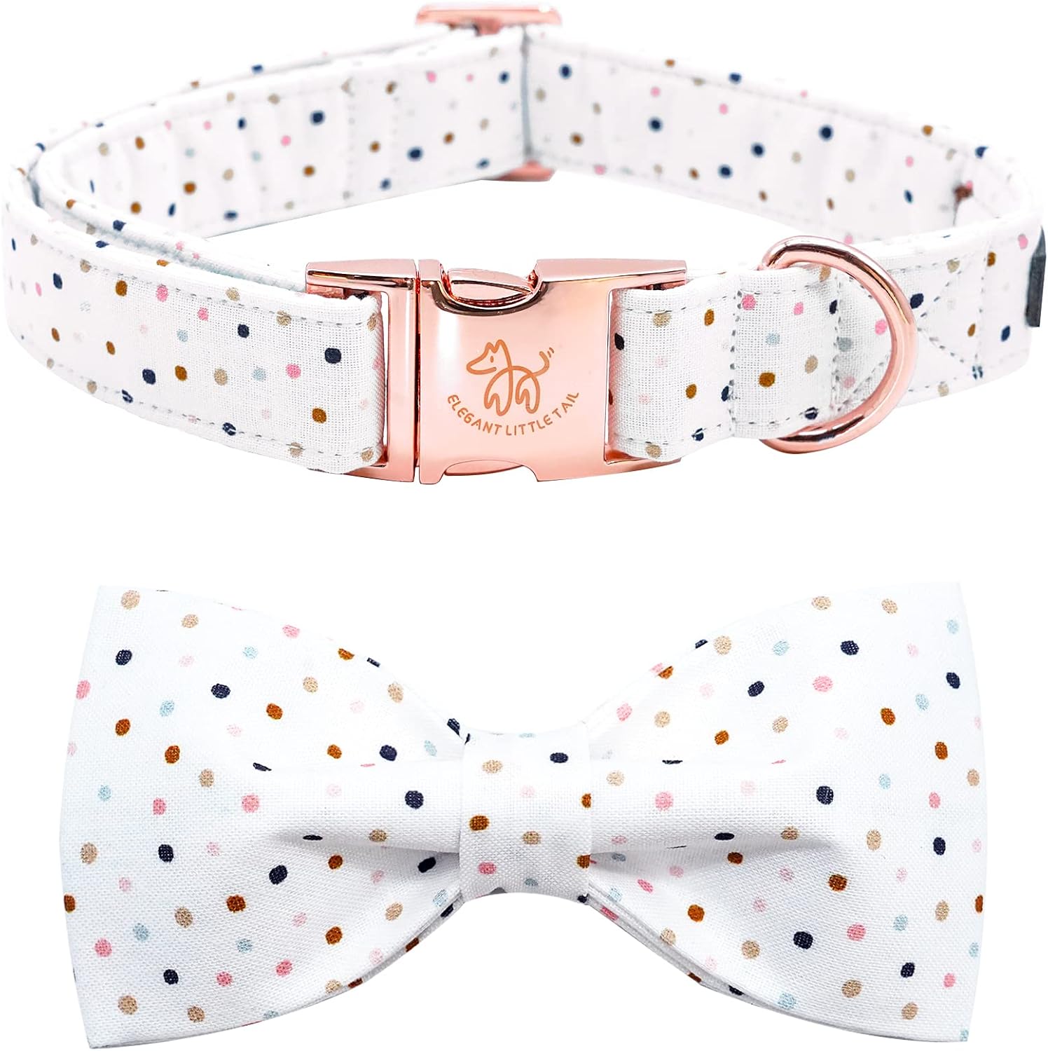 Elegant little tail Independence Dog Collar, July 6th American Flag Bowtie Puppy Collars, Hoiday Pet Collars Cute Pet Bowtie Dog Collar for Medium Dogs - Image 13