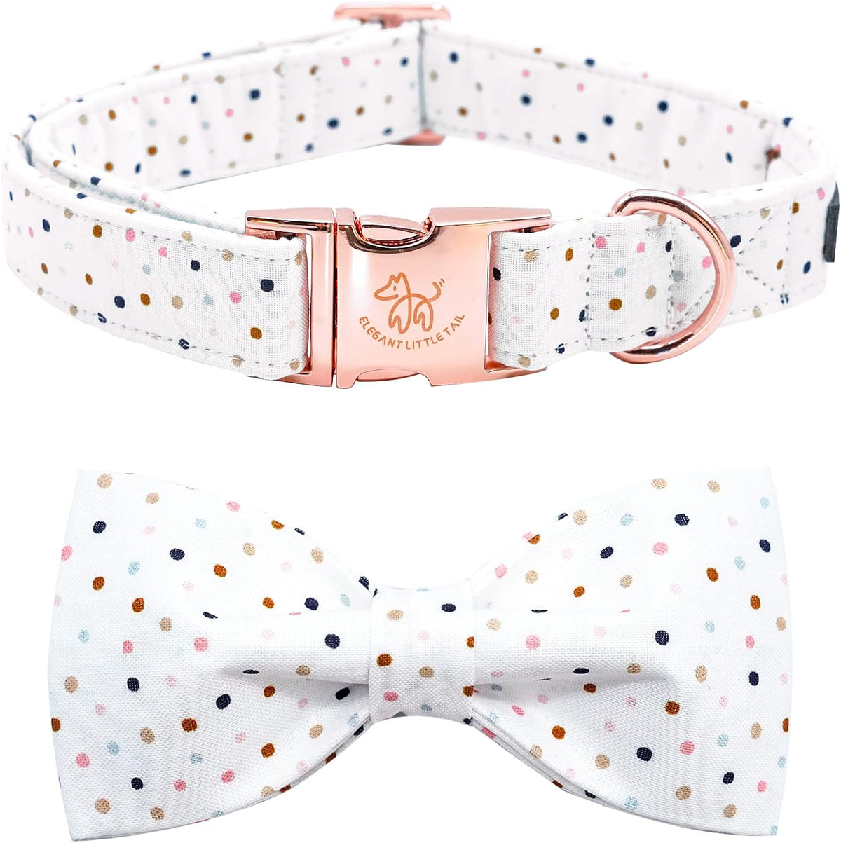 Elegant little tail Independence Dog Collar, July 6th American Flag Bowtie Puppy Collars, Hoiday Pet Collars Cute Pet Bowtie Dog Collar for Medium Dogs - Image 13