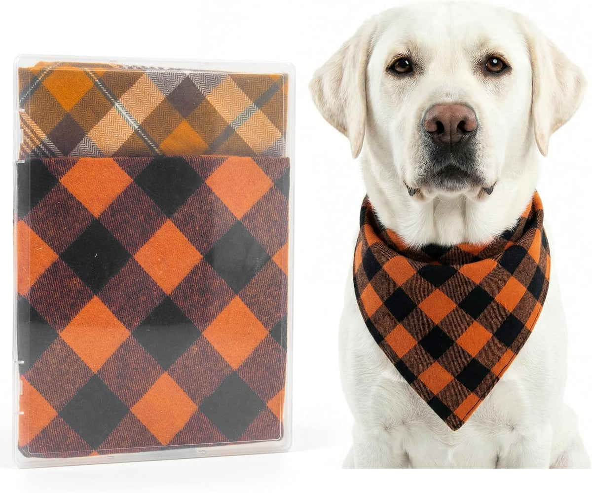 Dog Bandanas XLarge 2PCS in Storage Box, Reversible American Flag Pet Scarf for Boy and Girl, Washable, Adjustable Bandana for Dogs, 4th of July Patriotic Bandana for Large and Extra Large Dogs - Image 9