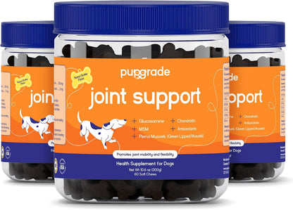 PupGrade canine daily hip and joint health supplement chew close up view