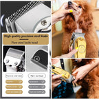 Yucca electric animal clippers with premium metal blade for thick coats