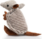 Hollypet Plush Dog Squeaky Toy Stuffed Armadillo Animal Pet Puppy Chew Toys with Clean Teeth for Small Medium Large All Breed Sizes Dogs, Gray, 8 in - Image 11