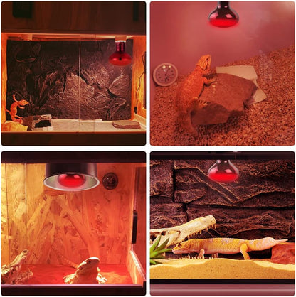 LUCKY HERP 100 Watt terrarium heating lamp package contents