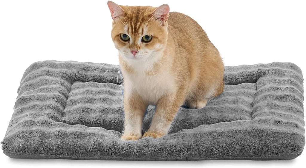 Pet Bed Mat Crate Pad for Cats Small Dogs, Washable Soft Pet Sleeping Mat Kennel Pad with 3D Bubble Pattern, Dusty Purple, 24"x 18" - Image 9