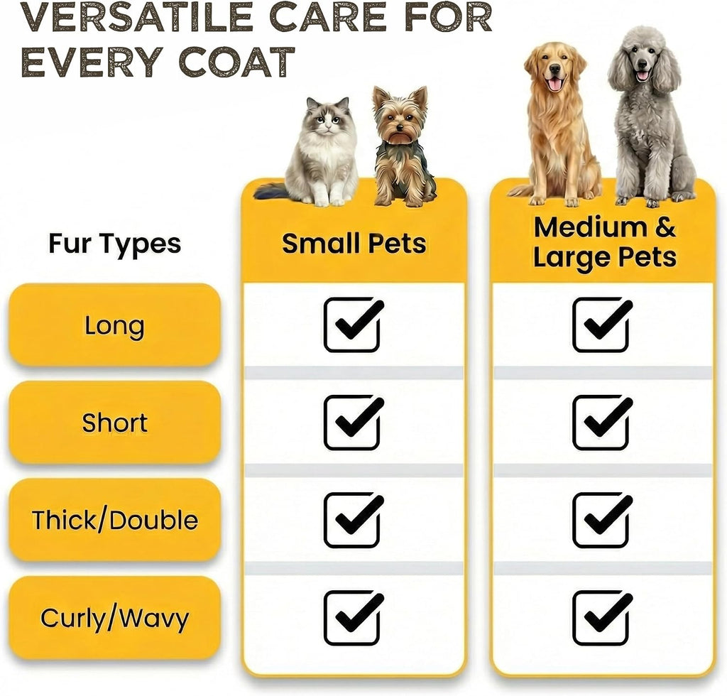 One click button mechanism on the Pawradise cat grooming brush
