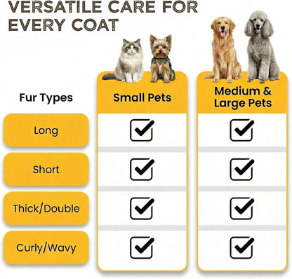 One click button mechanism on the Pawradise cat grooming brush
