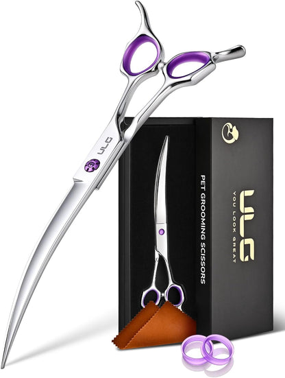 ULG authentic USA imported pet shears retail packaging view.