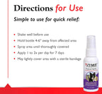 Pet King Brands Zymox topical spray bottle held in hand for scale