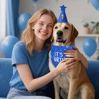 Agroon imported dog birthday party accessories packaging contents spread out flat