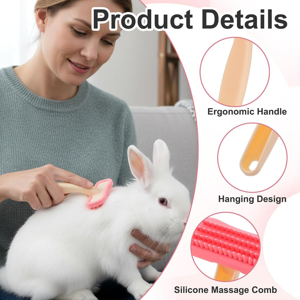 Yuanan small pet massager and bath brush for chinchillas and rabbits