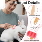 Yuanan small pet massager and bath brush for chinchillas and rabbits