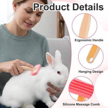 Yuanan small pet massager and bath brush for chinchillas and rabbits
