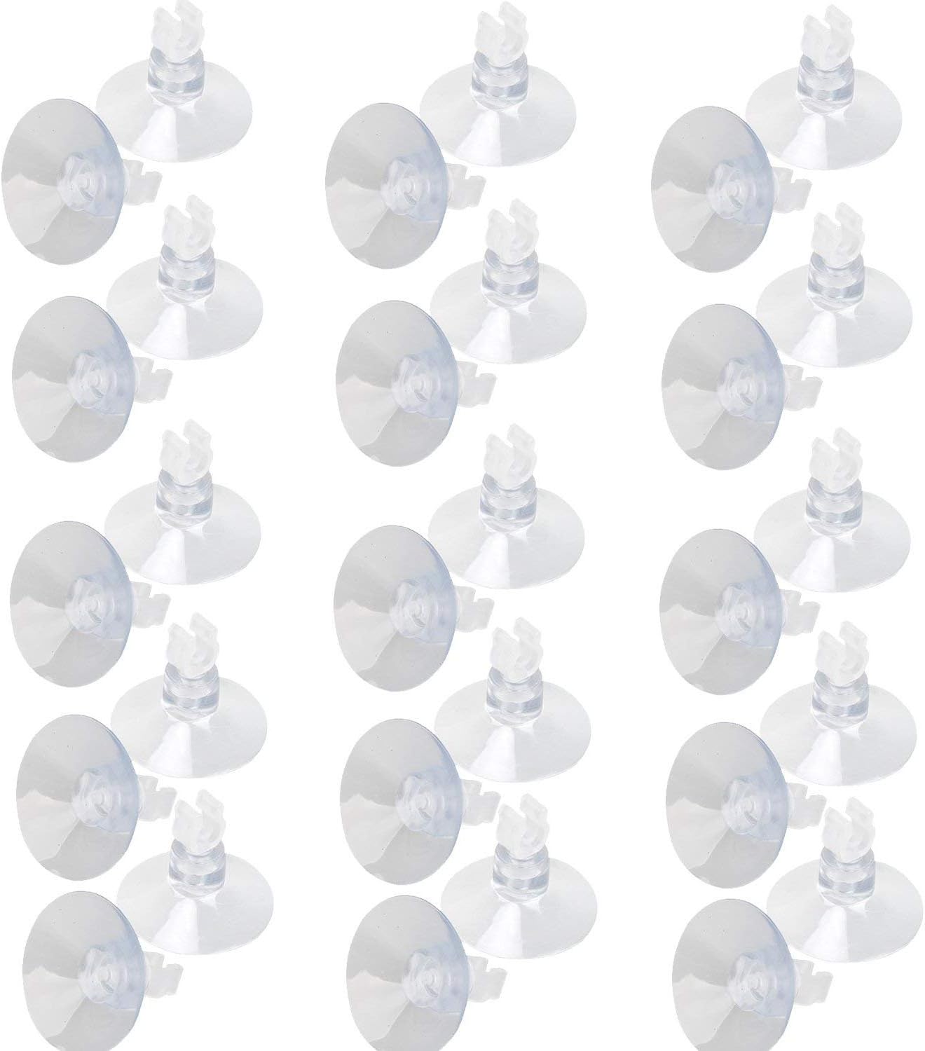 SLSON aquarium suction cup clips front view showing transparent design.