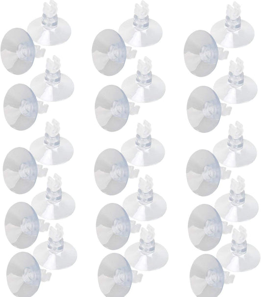 SLSON aquarium suction cup clips front view showing transparent design.