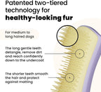 Pet Teezer professional dog bath brush for wet or dry fur
