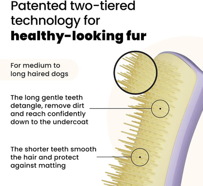 Pet Teezer professional dog bath brush for wet or dry fur