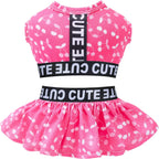 CuteBone Two Piece Dog Sports Dress Athleisure Puppy Skirt Lightweight Small Dogs Girl Clothes Cat Apparel SPS15M - Image 11
