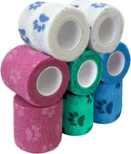 2 Inch Self Adhesive Bandage Vet, First Aid for Dogs Cats Horses, Great for Paws, Legs & Tails, Individually Wrapped, 8 Rolls, Daybreak Paw - Image 11