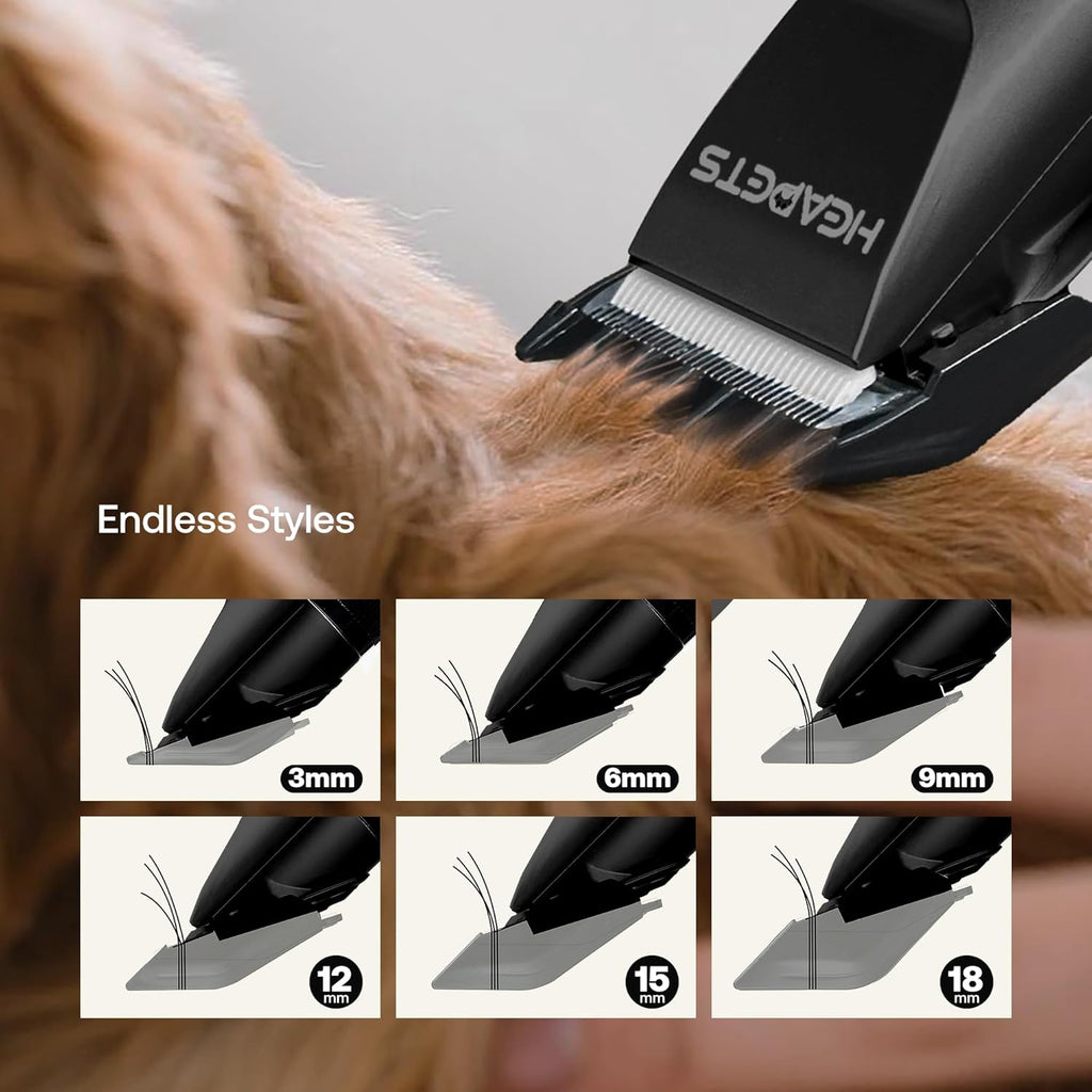 Heapets all in one animal hair clipper kit with safe ceramic blade