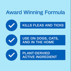 Adams botanical flea spray for dogs and cats indoor treatment bottle