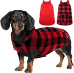 ASENKU Dog Winter Jacket Plaid Reversible Vest, Waterproof Dog Coat for Cold Weather, Perfect for Small to Large Dogs (Coffee, 3XL) - Image 9