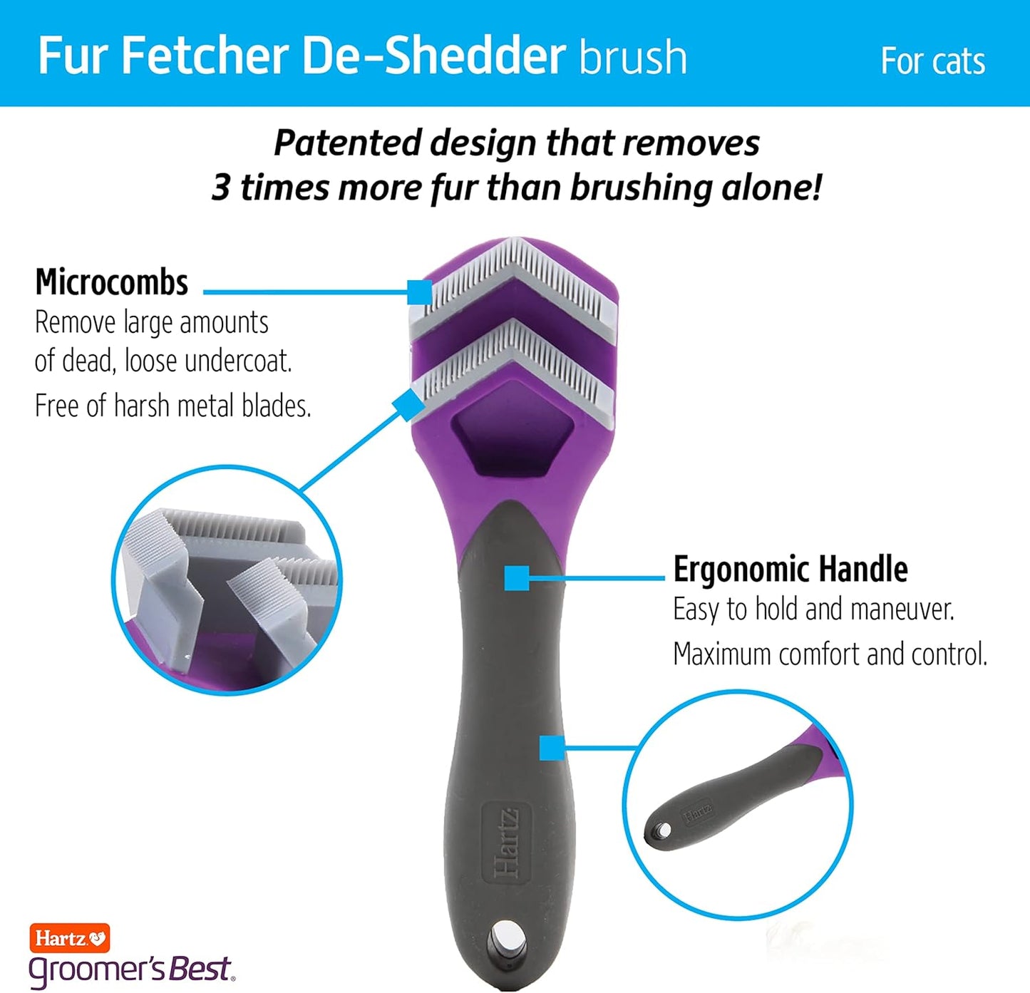Hartz Groomer's Best Fur Fetcher in black and purple